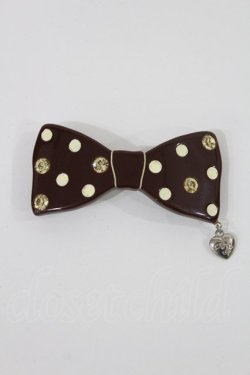 画像1: Angelic Pretty / Fantasic Ribbonバレッタ  ブラウン H-25-06-26-1002-AP-AC-NS-ZH