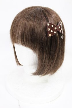 画像2: Angelic Pretty / Fantasic Ribbonバレッタ  ブラウン H-25-06-26-1002-AP-AC-NS-ZH