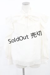 An MILLE / ボウタイフリルブラウス Free アイボリー H-25-06-26-1023-EL-BL-NS-ZH