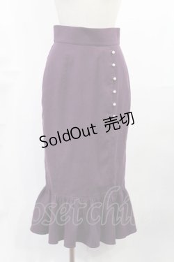 画像1: EATME / パールボタンマーメイドスカート S パープル H-25-06-26-1027-LO-SK-NS-ZH