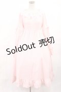 Cherirulu Chocola / 襟レースフリルワンピース S ピンク H-25-06-26-1033-LO-OP-NS-ZH