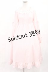 Cherirulu Chocola / 襟レースフリルワンピース S ピンク H-25-06-26-1033-LO-OP-NS-ZH