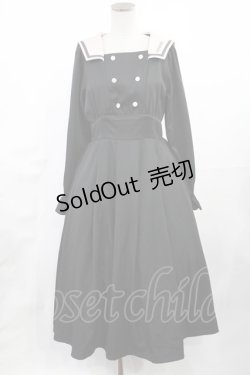 画像1: m petit by misako / サンリオキャラクターズコラボ クロミセーラーワンピース S ブラック H-25-06-26-1037-LO-OP-NS-ZH