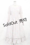 Kurumi Collaboration / 花柄クラシカルワンピース S ラベンダー H-25-06-26-1038-LO-OP-NS-ZH