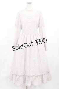 Kurumi Collaboration / 花柄クラシカルワンピース S ラベンダー H-25-06-26-1038-LO-OP-NS-ZH