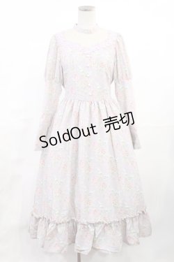 画像1: Kurumi Collaboration / 花柄クラシカルワンピース S ラベンダー H-25-06-26-1038-LO-OP-NS-ZH