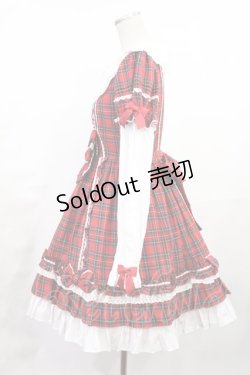 画像2: Angelic Pretty / Dolly Girl付け袖ワンピース(タータン) Free レッド H-25-06-26-1040-AP-OP-NS-ZH