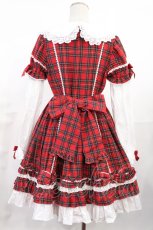 画像3: Angelic Pretty / Dolly Girl付け袖ワンピース(タータン) Free レッド H-25-06-26-1040-AP-OP-NS-ZH (3)