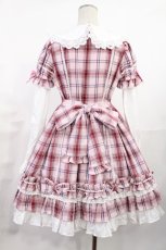 画像3: Angelic Pretty / Dolly Girl付け袖ワンピース(タータン) Free ピンク H-25-06-26-1041-AP-OP-NS-ZH (3)