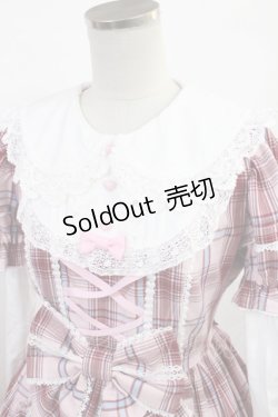 画像4: Angelic Pretty / Dolly Girl付け袖ワンピース(タータン) Free ピンク H-25-06-26-1041-AP-OP-NS-ZH