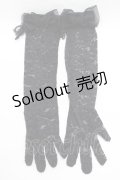 MR corset / リボンレースグローブ  ブラック H-25-06-26-064-PU-ZA-KB-ZH