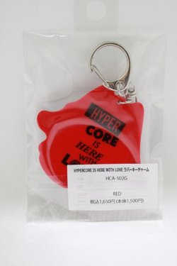 画像2: HYPER CORE / HYPERCORE IS HERE WITH LOVEラバーキーチャーム  レッド H-25-06-26-070-PU-ZA-KB-ZH