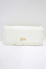 Katie / FRILL wallet  ホワイト H-25-06-26-071-LO-ZA-KB-ZH
