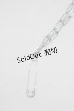 画像1: NieR Clothing / NieR PIN NECKLACE  シルバー H-25-06-26-073-PU-AC-KB-ZH