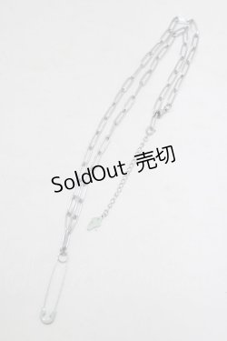 画像2: NieR Clothing / NieR PIN NECKLACE  シルバー H-25-06-26-073-PU-AC-KB-ZH