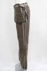 画像2: EXCENTRIQUE / ウールメルトン・カーゴパンツ HOMME カーキ H-25-06-26-010-EL-PA-KB-ZT222 (2)