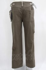 画像3: EXCENTRIQUE / ウールメルトン・カーゴパンツ HOMME カーキ H-25-06-26-010-EL-PA-KB-ZT222 (3)
