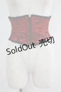 Spider Lily / DRAGONコルセット  黒×赤 H-25-06-26-013-GO-ZA-KB-ZH