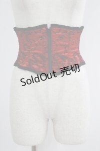 Spider Lily / DRAGONコルセット  黒×赤 H-25-06-26-013-GO-ZA-KB-ZH