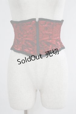 画像1: Spider Lily / DRAGONコルセット  黒×赤 H-25-06-26-013-GO-ZA-KB-ZH
