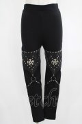 Restyle / PENTAGRAM HARNESS LEGGINGS M ブラック H-25-06-26-021-GO-PA-KB-ZH