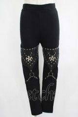 Restyle / PENTAGRAM HARNESS LEGGINGS M ブラック H-25-06-26-021-GO-PA-KB-ZH