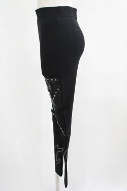 画像2: Restyle / PENTAGRAM HARNESS LEGGINGS M ブラック H-25-06-26-021-GO-PA-KB-ZH