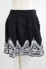 Restyle / HENNA SKIRT XL ブラック×ホワイト H-25-06-26-023-GO-SK-KB-ZH