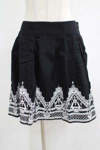 Restyle / HENNA SKIRT XL ブラック×ホワイト H-25-06-26-023-GO-SK-KB-ZH