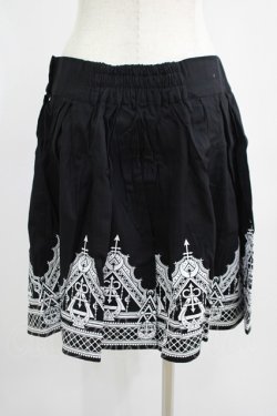 画像2: Restyle / HENNA SKIRT XL ブラック×ホワイト H-25-06-26-023-GO-SK-KB-ZH