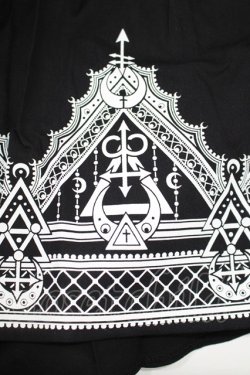 画像3: Restyle / HENNA SKIRT XL ブラック×ホワイト H-25-06-26-023-GO-SK-KB-ZH