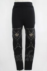 Restyle / PENTAGRAM HARNESS LEGGINGS M ブラック H-25-06-26-024-GO-PA-KB-ZH