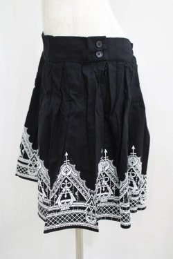 画像2: Restyle / HENNA SKIRT XL ブラック×ホワイト H-25-06-26-025-GO-SK-KB-ZH