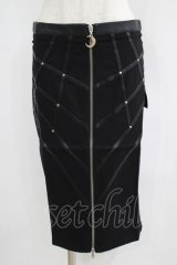 Restyle / BONDED TO THE MOON SKIRT M ブラック H-25-06-26-027-GO-SK-KB-ZH