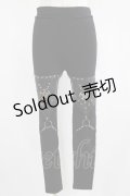 Restyle / PENTAGRAM HARNESS LEGGINGS S ブラック H-25-06-26-028-GO-PA-KB-OS