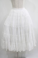 alice auaa / ティアードスカート 3（約9号） 白 H-25-06-27-1001-AA-SK-KB-ZH