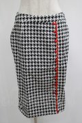SOURPUSS / HOUNDSTOOTH BOMBSHELL SKIRT L ブラック H-25-06-27-1028-PU-SK-KB-ZH
