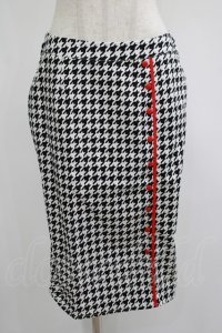 SOURPUSS / HOUNDSTOOTH BOMBSHELL SKIRT L ブラック H-25-06-27-1028-PU-SK-KB-ZH