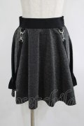 KILL STAR / Studio 666 Skater Skirt XS グリッターブラック H-25-06-27-1029-SL-SK-KB-ZH