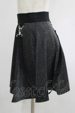 画像2: KILL STAR / Studio 666 Skater Skirt XS グリッターブラック H-25-06-27-1029-SL-SK-KB-ZH