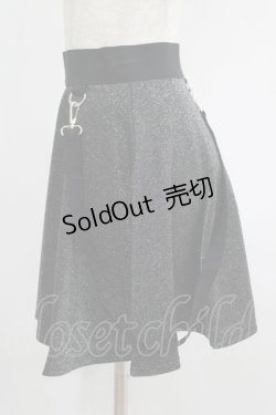 画像2: KILL STAR / Studio 666 Skater Skirt XS グリッターブラック H-25-06-27-1029-SL-SK-KB-ZI