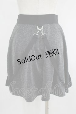 画像3: KILL STAR / Studio 666 Skater Skirt XS グリッターブラック H-25-06-27-1029-SL-SK-KB-ZI