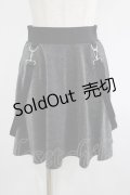 KILL STAR / Studio 666 Skater Skirt XS グリッターブラック H-25-10-24-022-SL-SK-KB-ZH