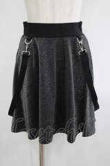 KILL STAR / Studio 666 Skater Skirt XS グリッターブラック H-25-06-27-1030-SL-SK-KB-ZH
