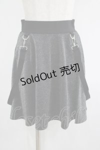 KILL STAR / Studio 666 Skater Skirt XS グリッターブラック H-25-10-24-022-SL-SK-KB-ZH