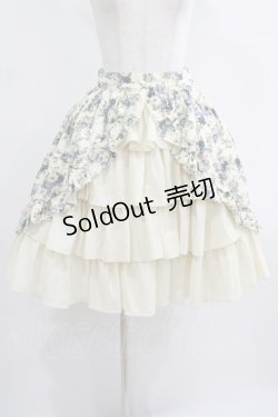 画像1: ATELIER PIERROT / フロントバッスル・ガーデンスカート  オフ H-25-06-27-1004-EL-SK-KB-ZH