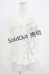 Ozz oneste / チャイナブラウス  アイボリー H-25-06-27-1050-OO-BL-KB-ZH