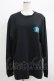 画像1: NieR Clothing / プリントLONG CUTSEW  黒×青 H-25-06-27-1061-PU-TO-KB-ZH (1)