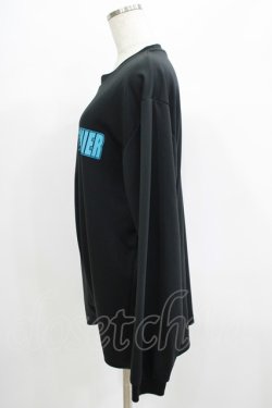 画像2: NieR Clothing / プリントLONG CUTSEW  黒×青 H-25-06-27-1061-PU-TO-KB-ZH