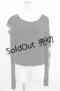KILL STAR / Shailagh Long Sleeve Top L 黒 H-25-06-27-1062-SL-TO-KB-ZH